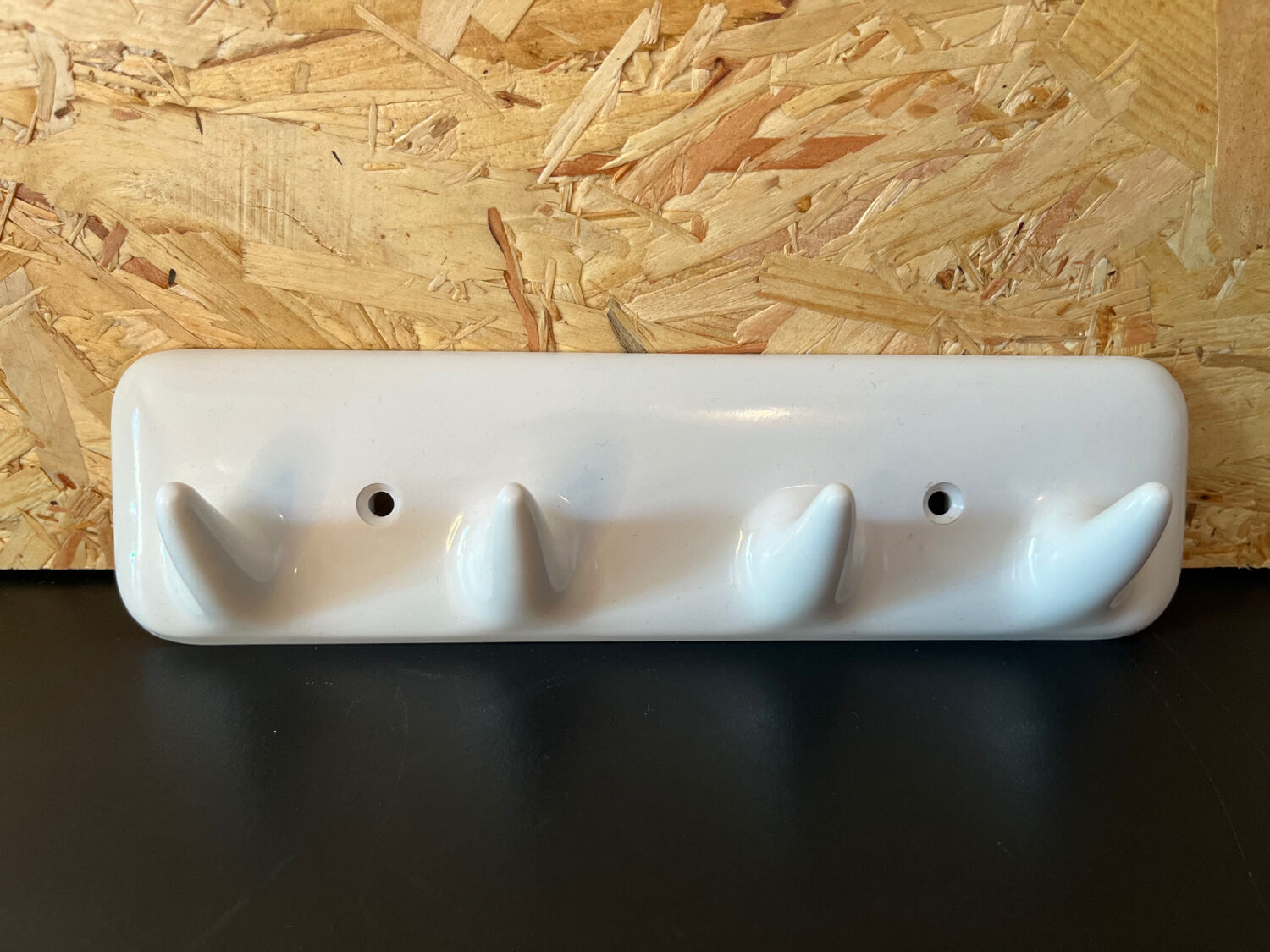 White vintage towel rack Sesia Italy