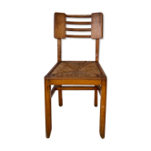 Vintage chair wood Pierre Cruege
