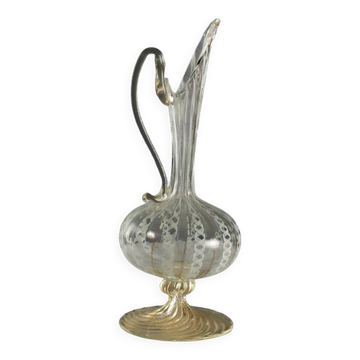 Verseuse vintage en verre, manufacture de Murano, Italie, années 1950-1960