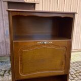 Louis XV Art Nouveau secretary, solid wood, medium satin oak