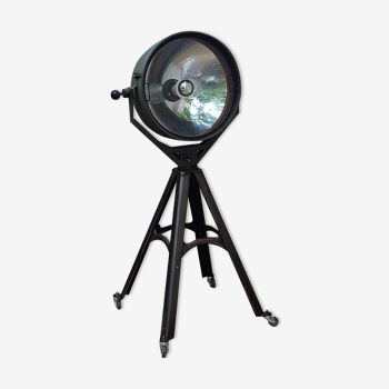 Lampe projecteur industriel sur pied vintage