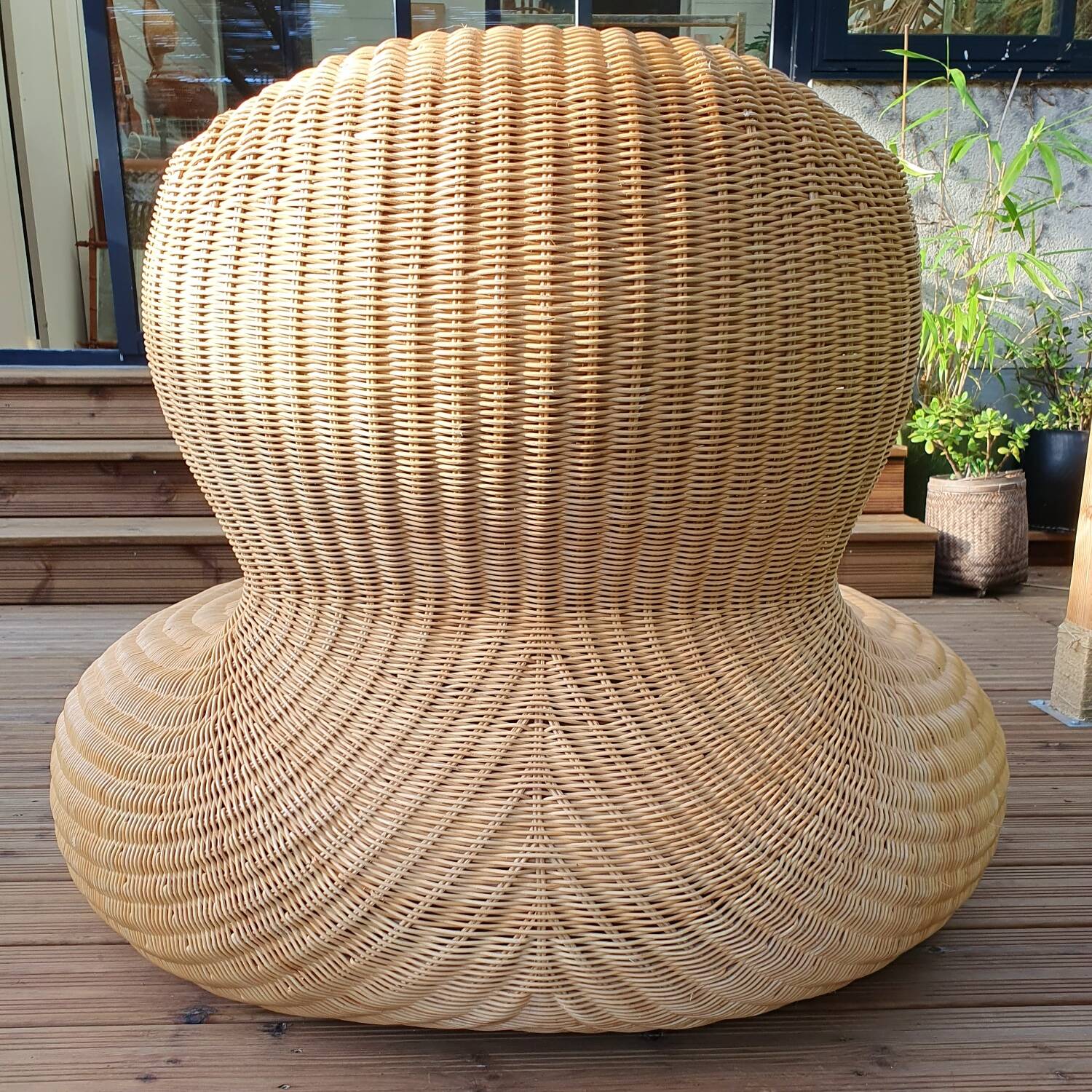 Fauteuil en rotin Storvik de Carl Öjerstam pour Ikea