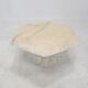 Set of 3 Italian Carrara Marble Side Tables, 1980s