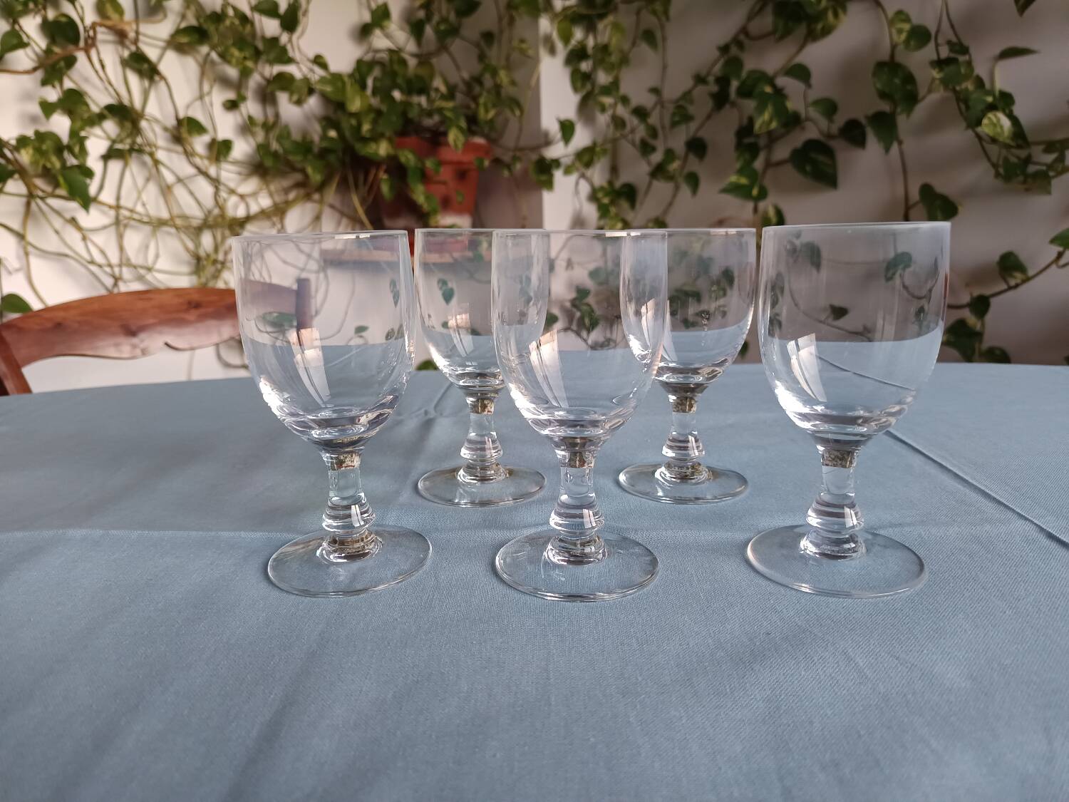 5 Baccarat glasses