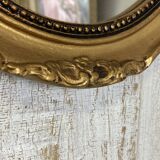 Antique oval mirror 34x27cm