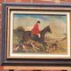 Oil painting signed Nubet "The Hunt"