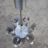 6-light aluminum chandelier