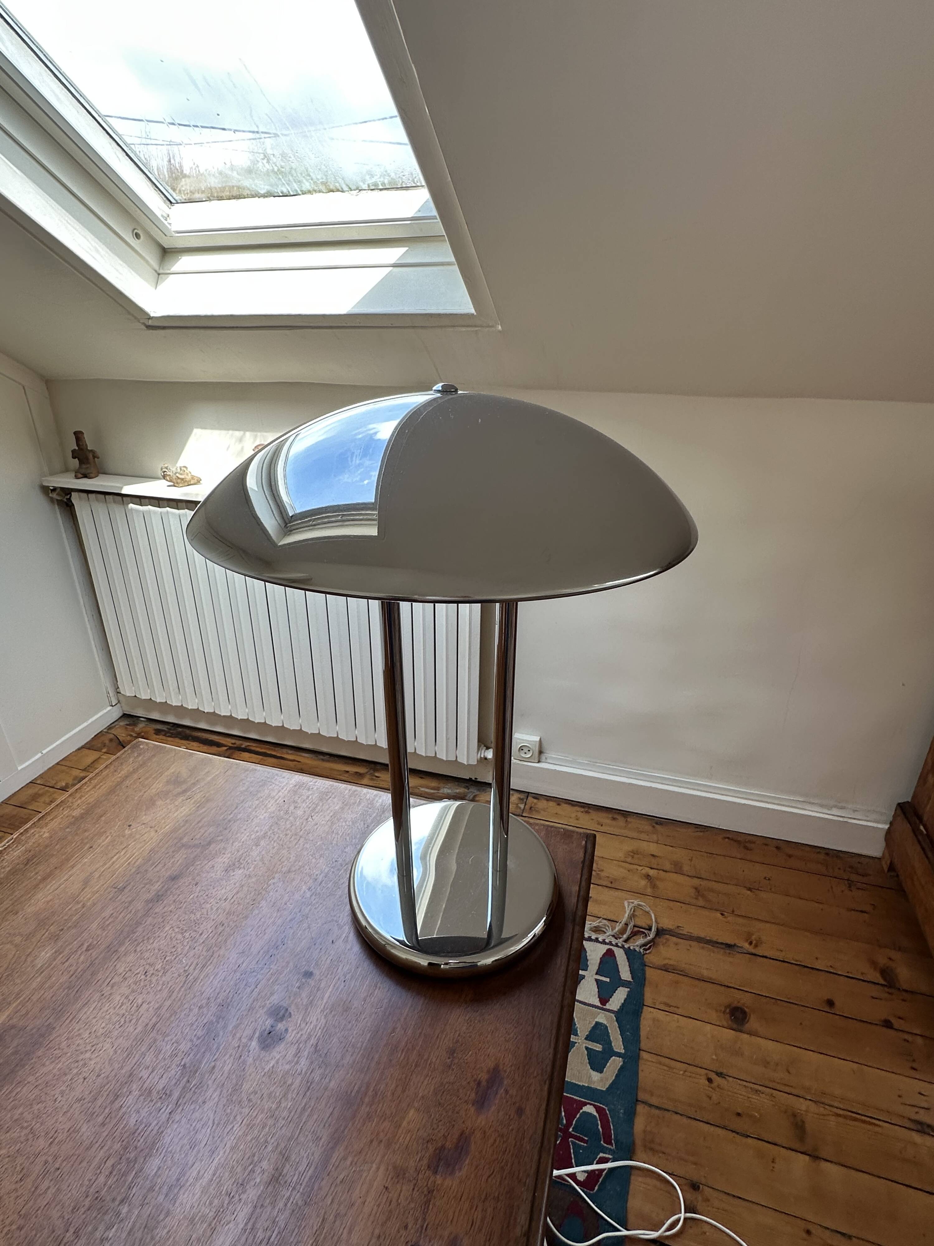 Art Deco Style Metal Lamp