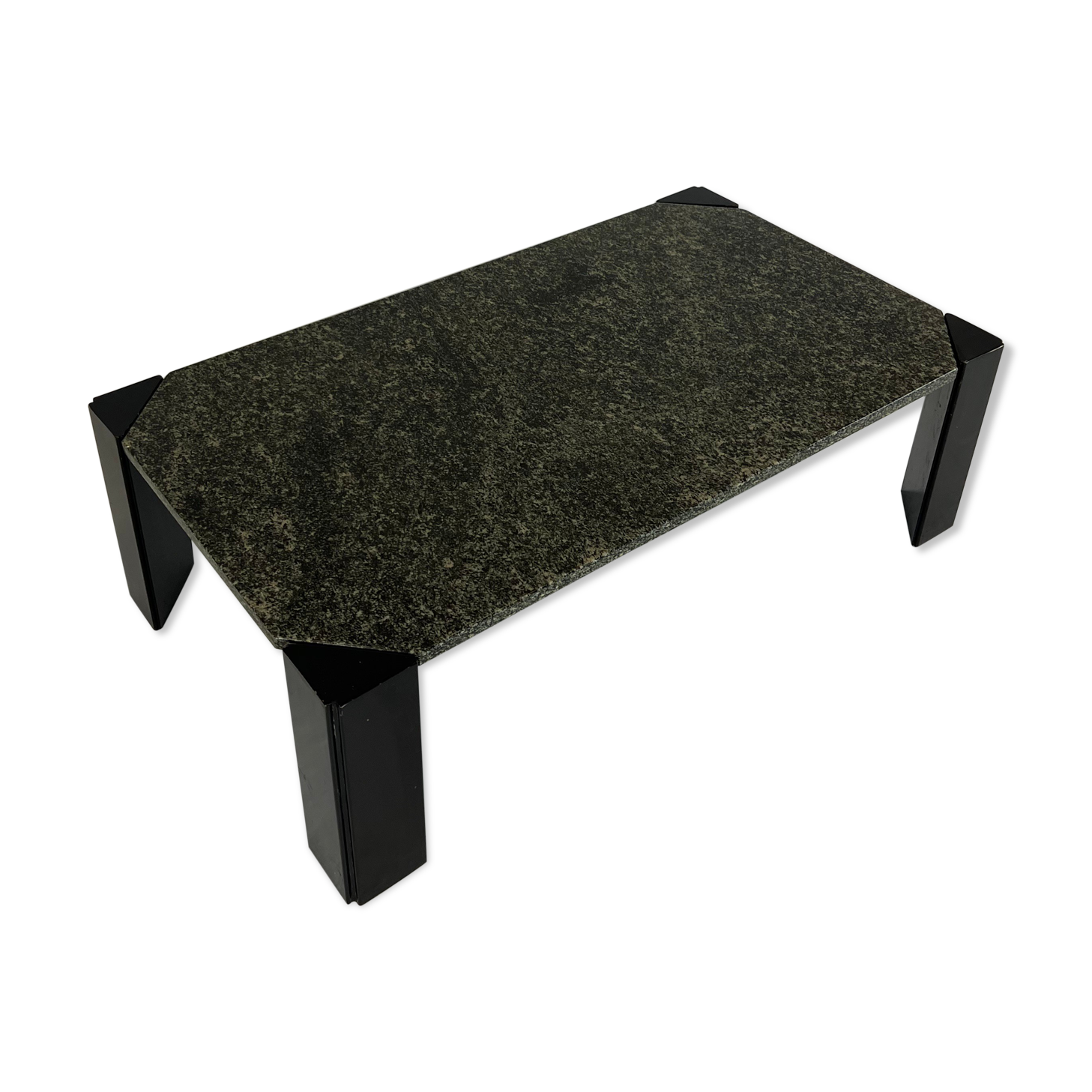 Coffee table, 80s in green marble