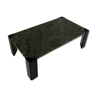 Coffee table, 80s in green marble