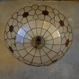 Mother-of-pearl and brass lampshade