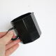 Nice black milk pot, Arcoroc, OCTIME series, 1980, vintage French