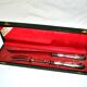 Silver-plated metal knife and fork service cutlery with medallion Fr. SPRENGER STRASBOURG 1900