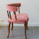 Pink velvet chair