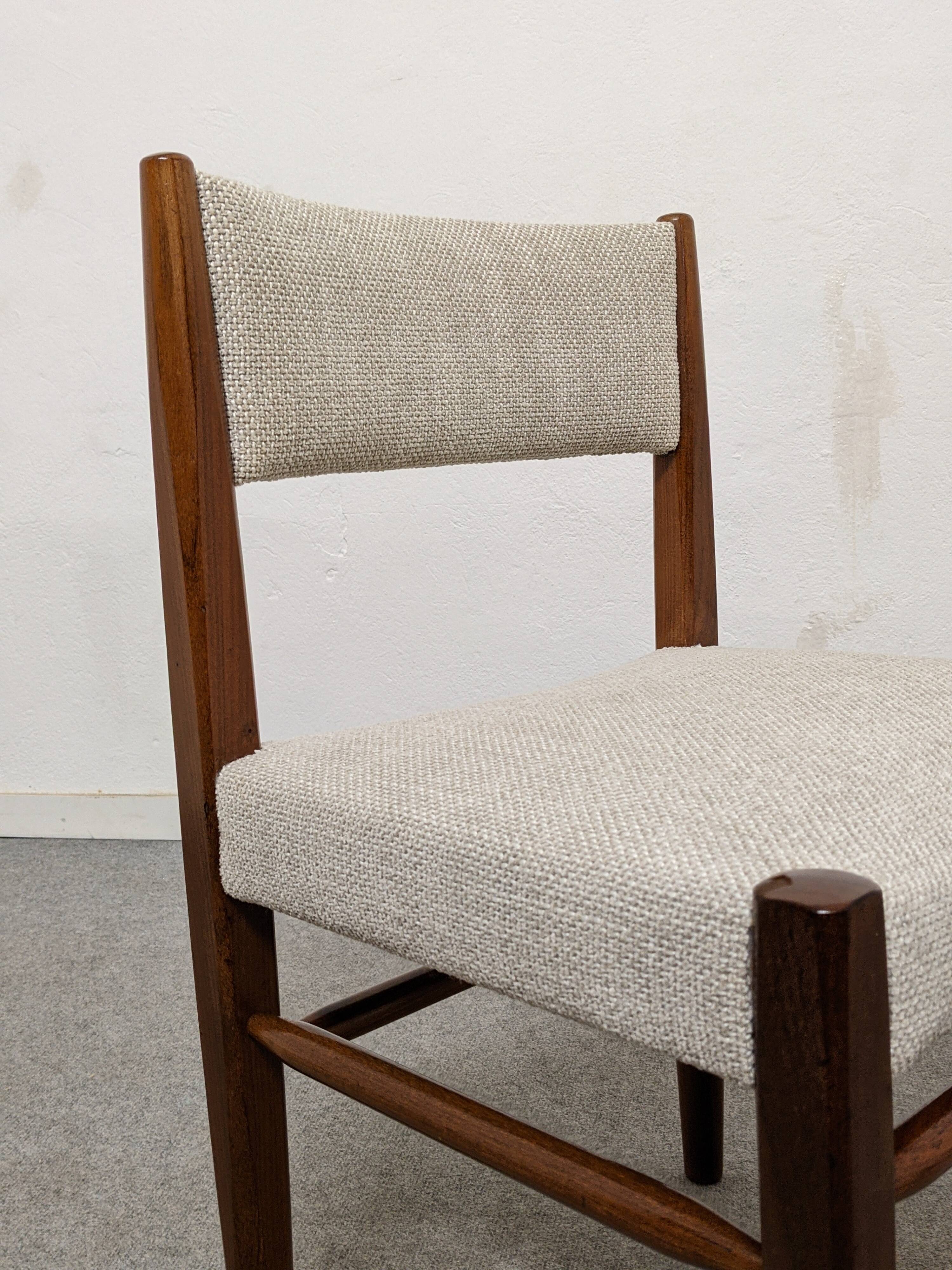 Set of 4 Scandinavian teak chairs, Denmark circa 1960.