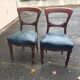Pair of 19th century Restoration period armchairs