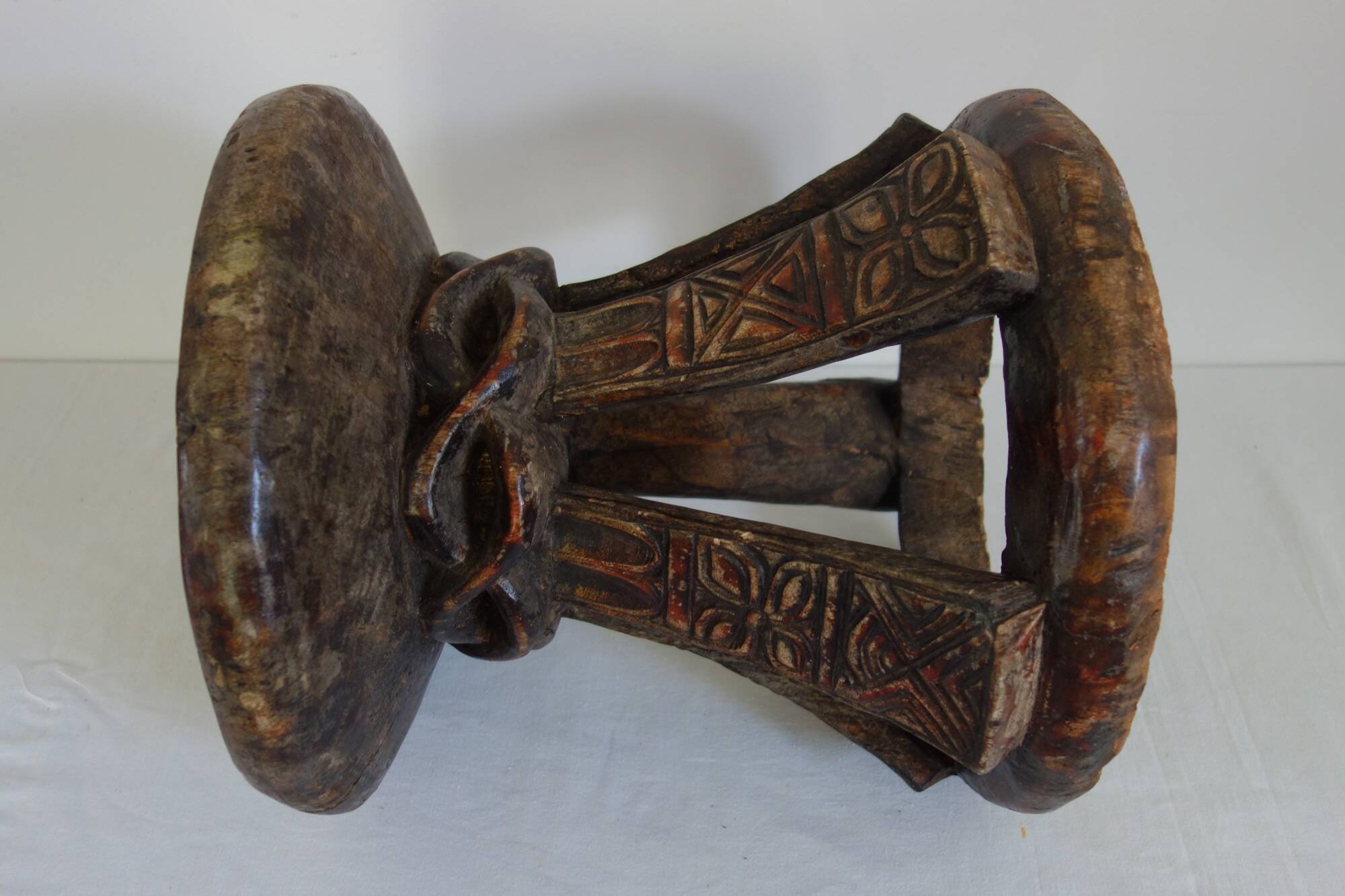 Vintage African tribal stool