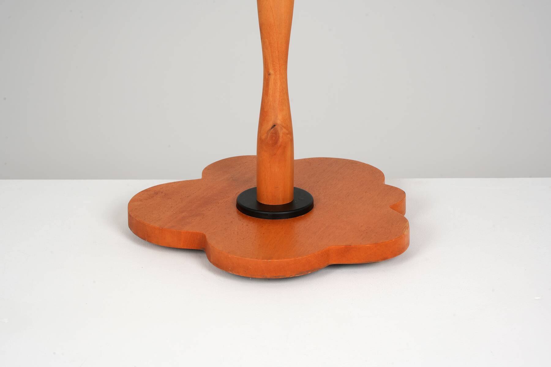 Large postmodern lamp circa 1990 in wood