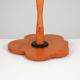 Large postmodern lamp circa 1990 in wood