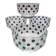 4 glass bowls La Rochère