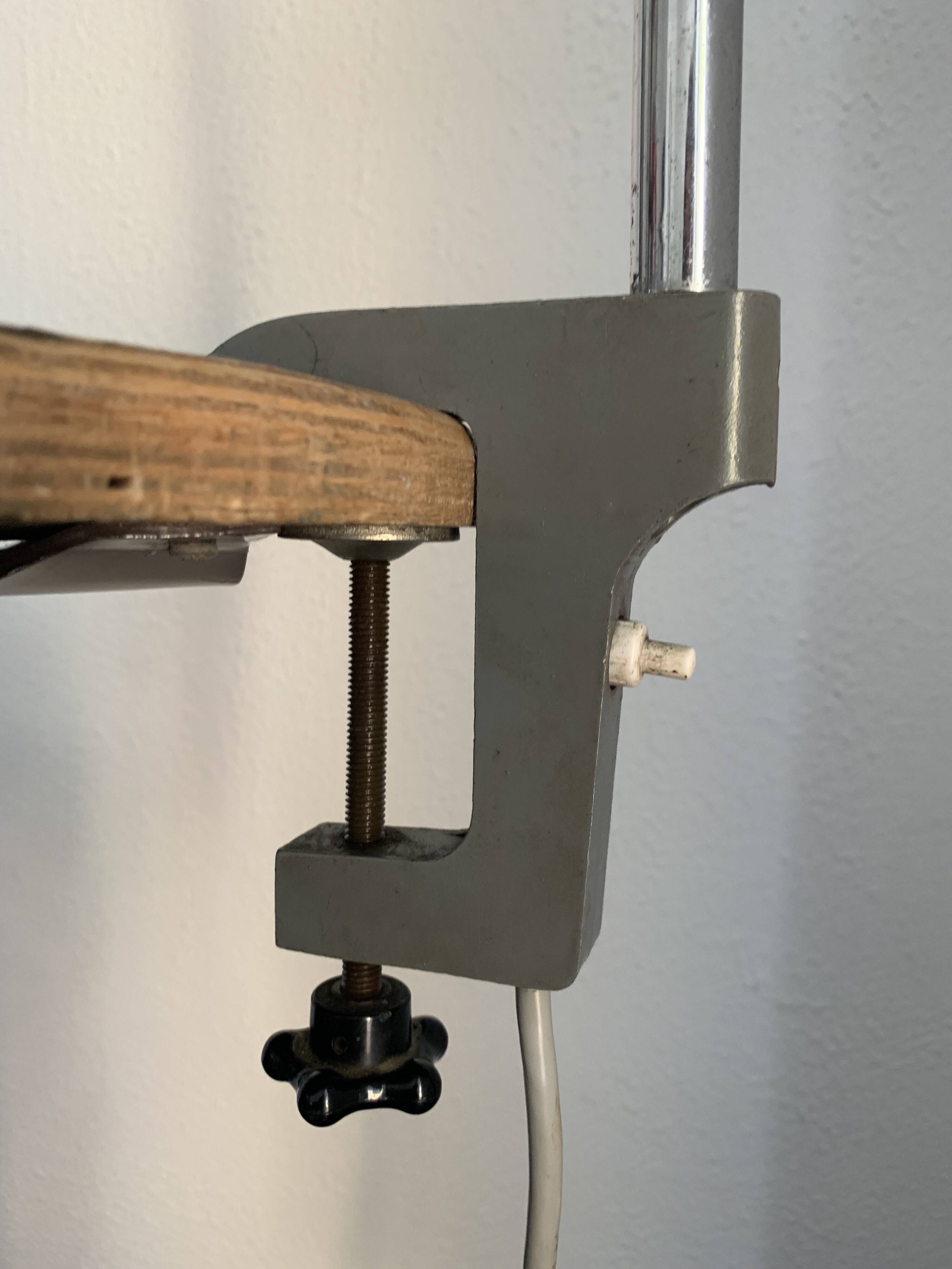 Vintage 1950s Jumo industrial workshop/factory/office lamp - 55 cm