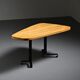 Free-form table by Charlotte Perriand, Les Arcs around 1986.