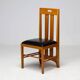 Table Frank Lloyd Wright ‘608 Taliesin’ + four Mackintosh chairs “309 Ingram”