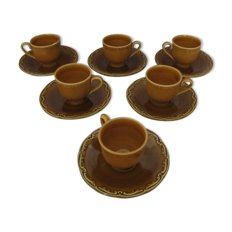 Ensemble de 6 tasses Digoin