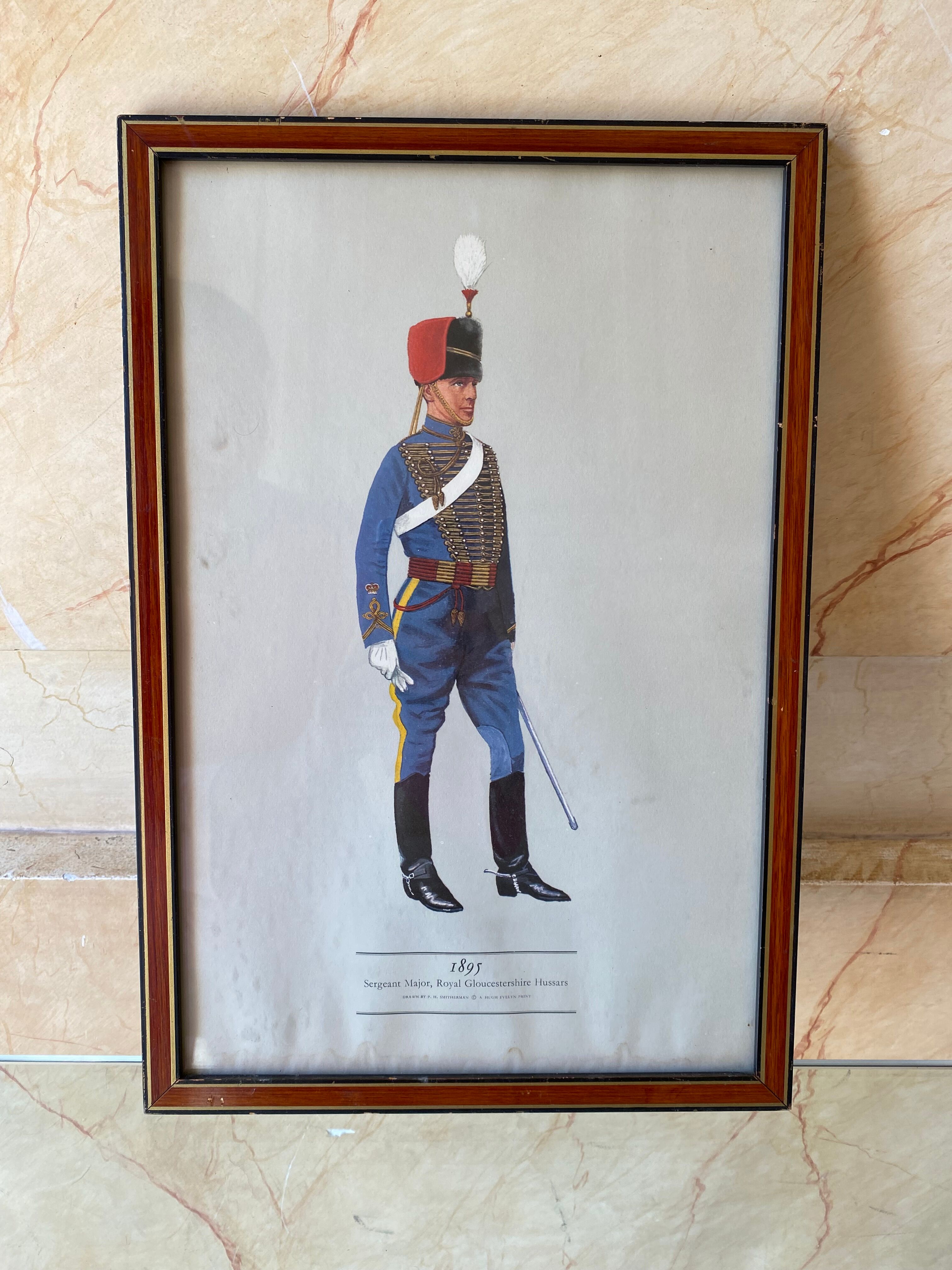 Signed military engraving