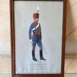 Signed military engraving
