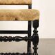 Antique Baroque chairs in ebonised walnut, Italy, 18th century.