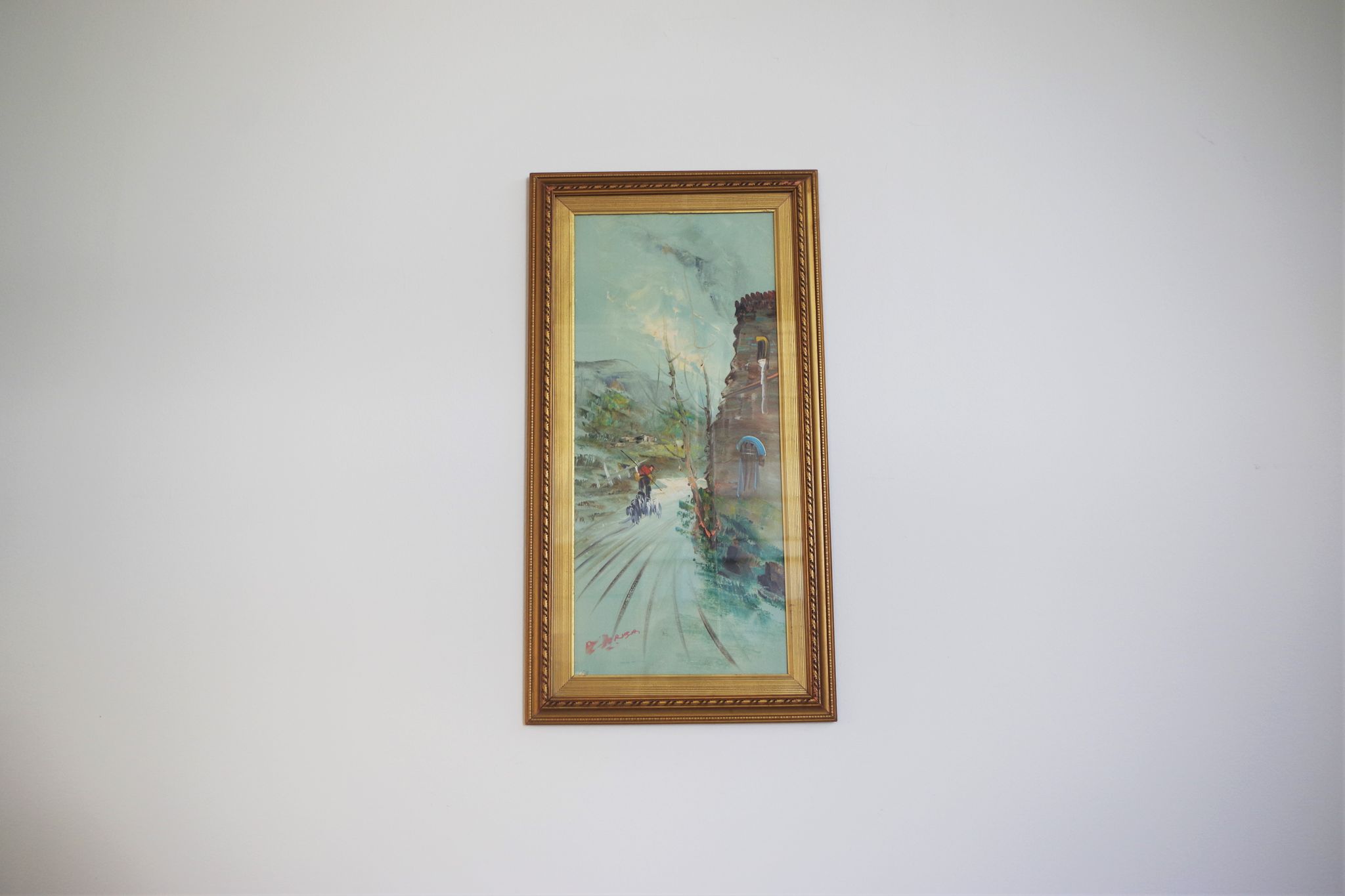 Paintings, oil on canvas, Moretti, 1970, set of 3