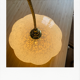 Pair of blue Clichy glass hanging lamps