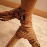 Plant holder bamboo rattan snake vintage