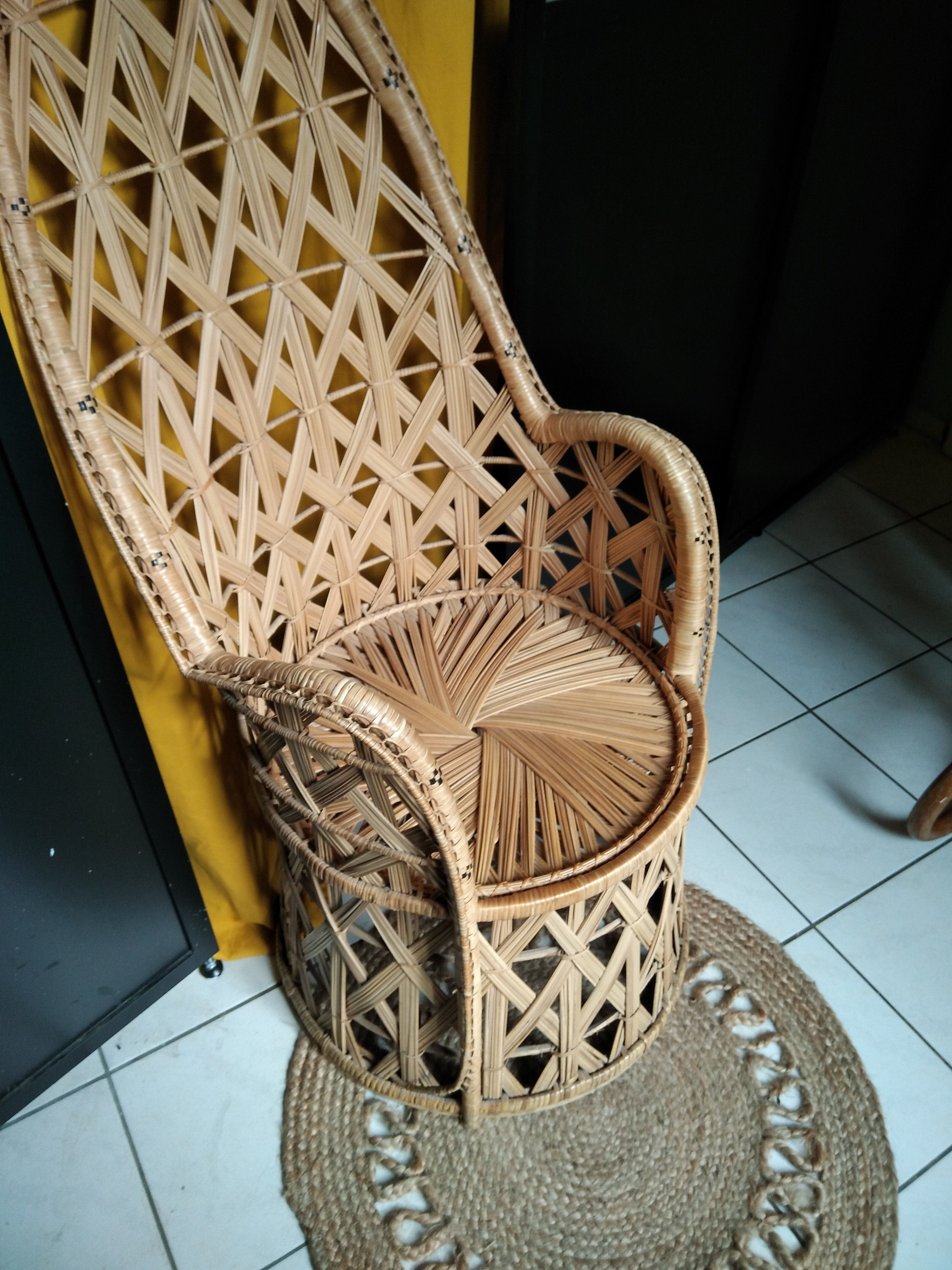 Rattan armchair