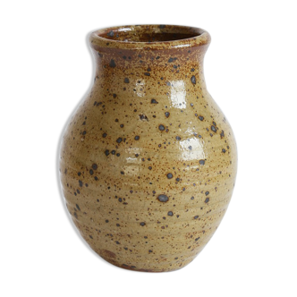 Pyrite sandstone vase