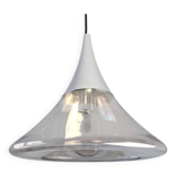 Vintage Glashütte Limburg space age pendant light