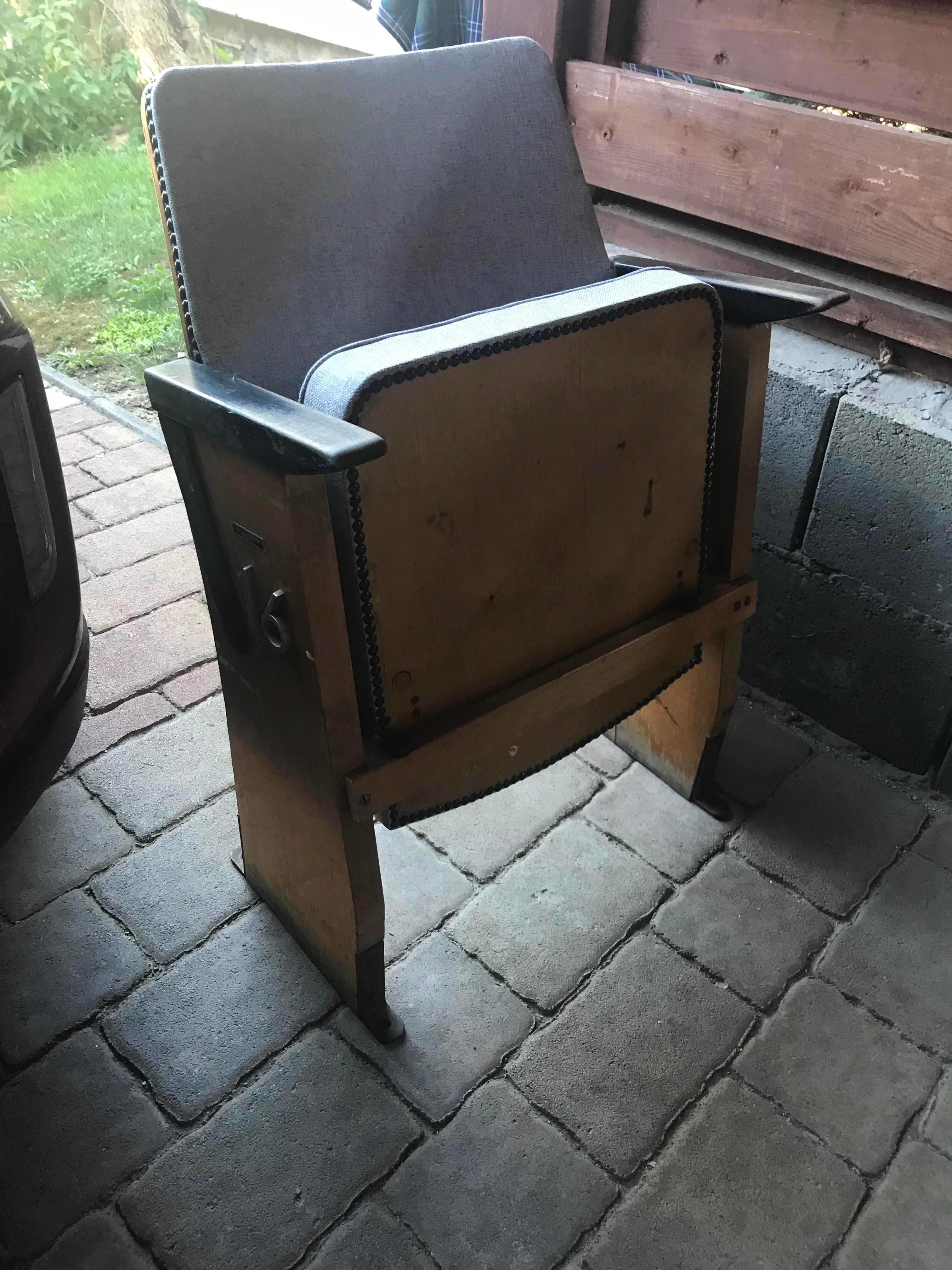 Mid-century hungarian 1-seater cinema bench from Szék és Faárúgyár, 1950s