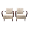 Art Deco armchairs H-227, Czechoslovakia, 1930s by J. Halabala