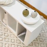 Concrete shelf - Length 100 cm - 4 niches - Mineral n°1