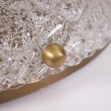 Large round Kaiser glass ceiling lamp