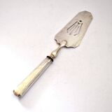 Art deco pie server in openwork silver metal - goldsmith armand frenais 1910-1920