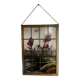Stained glass "vegetation with irises"