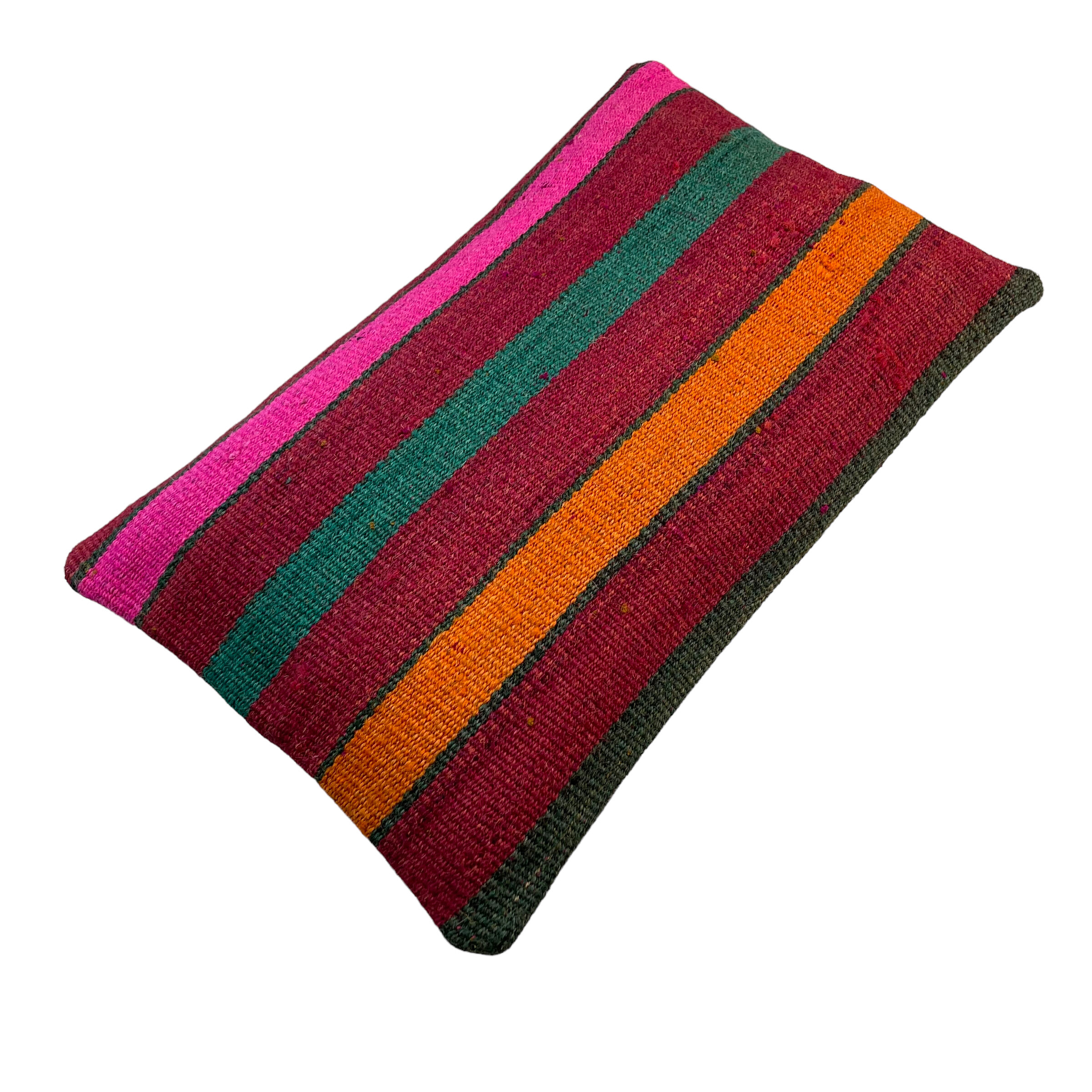 Vintage turkish kilim cushion cover, 30 x 50 cm