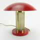 Art deco mushroom lamp made of glass, restored