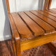 Paire de chaises traîneau vintage en pin massif