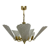 Lustre en verre de murano italien design régence hollywoodien, années 1970