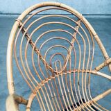 Set of Rattan Lounge Chairs attributed to Rohe Noordwolde, 1960s