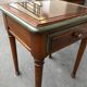 Paire de chevets Louis Philippe merisier entourage laiton