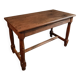 Table de ferme française ancienne en chêne et noyer (1780–1830)